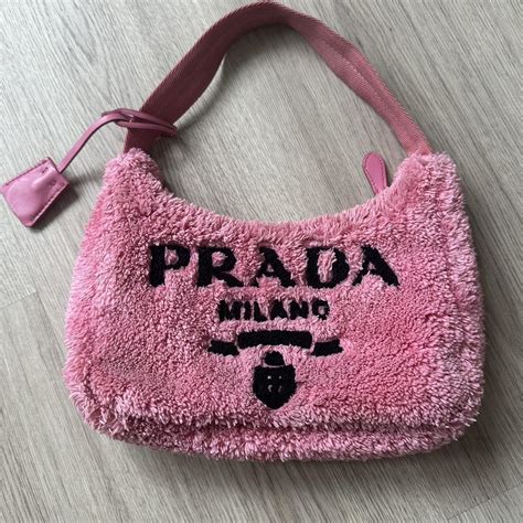 pink prada terry bag dupe